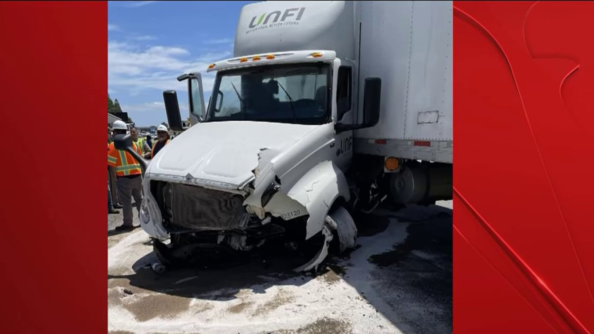 Fatal crash, fuel spill block lanes on Highway 101 in San Jose 
