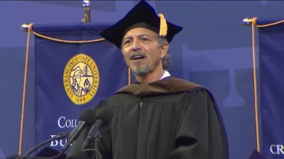 Actor Benjamin Bratt receives honorary doctorate degree from San Francisco State