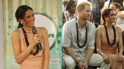 Meghan Markle praises Prince Harry in cute moment on Nigeria trip
