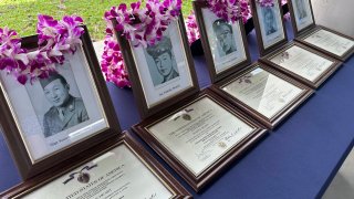 Photos of Hawaii men posthumously awarded Purple Heart medals