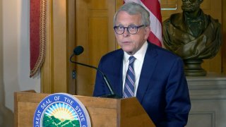 Ohio Gov. Mike DeWine speaks, Thursday, May 23, 2024