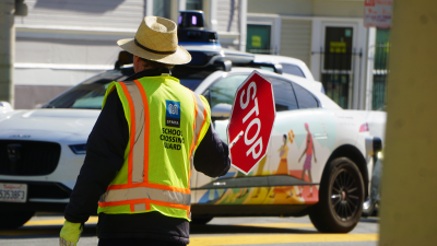 School crossing guards say they've had to dodge driverless cars to avoid being hit