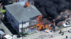 Watch live: Firefighters battle structure fire in Oakland