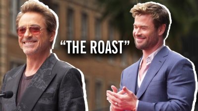 Robert Downey Jr. roasts Chris Hemsworth in Walk Of Fame speech