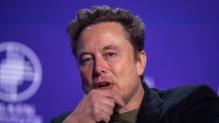 Elon Musk, co-founder of Tesla and SpaceX and owner of X Holdings Corp., speaks at the Milken Institute’s Global Conference at the Beverly Hilton Hotel,on May 6, 2024 in Beverly Hills, California.