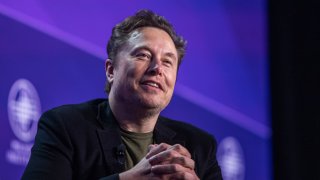 Elon Musk, co-founder of Tesla and SpaceX and owner of X Holdings Corp., speaks at the Milken Institute’s Global Conference at the Beverly Hilton Hotel,on May 6, 2024 in Beverly Hills, California. 