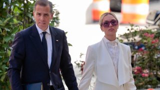 Hunter Biden, son of U.S. President Joe Biden, and his wife, Melissa Cohen Biden, arrive at the federal court for his trial on criminal gun charges in Wilmington, Delaware, on June 7, 2024.