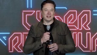 Elon Musk speaking during the Tesla Annual Shareholder’s meeting in Austin, Texas on June 13th, 2024.