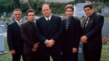 "The Sopranos" actors posing