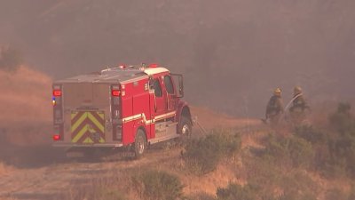 Fire breaks out on communications hill