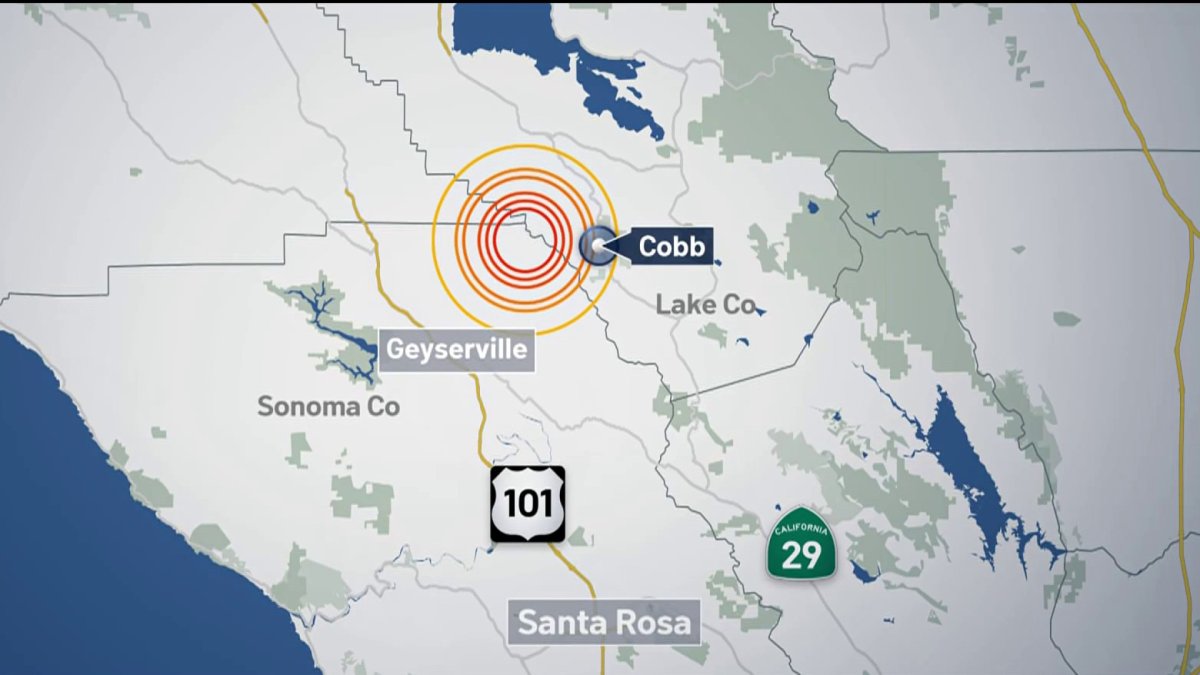 Preliminary 4.5 magnitude earthquake hits Lake County – NBC Bay Area