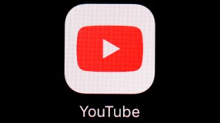 FILE - The YouTube app is seen on an iPad, March 20, 2018, in Baltimore.
