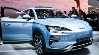BYD Seal U electric car at the IAA Mobility 2023 international motor show on September 6, 2023 in Munich, Germany.
