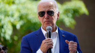 U.S. President Joe Biden delivers remarks at a campaign event in Harrisburg, Pennsylvania, U.S., July 7, 2024. 