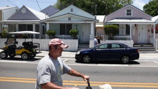 A view of Duval street in Key West, United States on May 7, 2024.