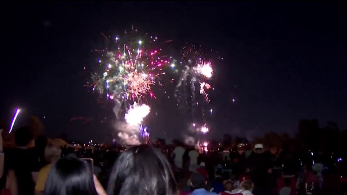 East San Jose professional fireworks show causes small fires – NBC Bay Area