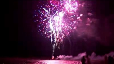 Fireworks light up the delta in Antioch