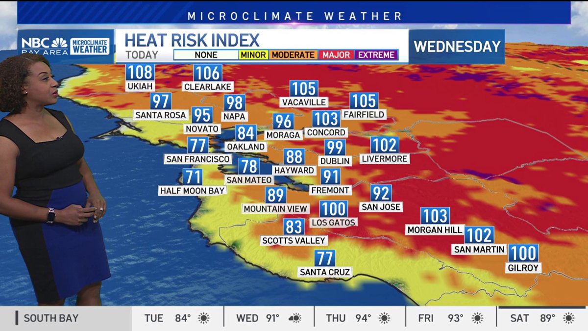 Forecast: Cooler today, heat returns – NBC Bay Area