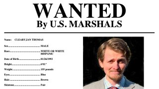 FILE – This wanted poster provided by the U.S. Marshals shows Ian Cleary, of Saratoga, Calif. U.S. marshals have been leading the two-year search for Cleary since prosecutors charged him with sexually assaulting a young woman in 2013 at Gettysburg College.