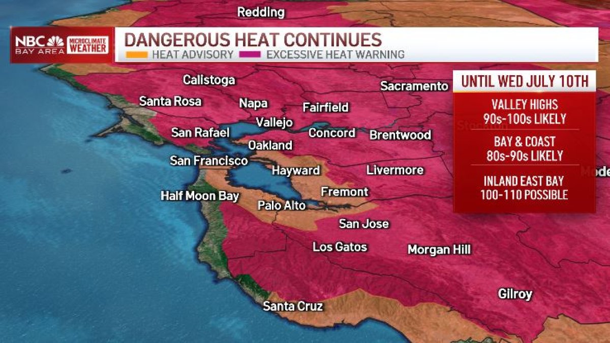 When will the Bay Area heat wave end? – NBC Bay Area