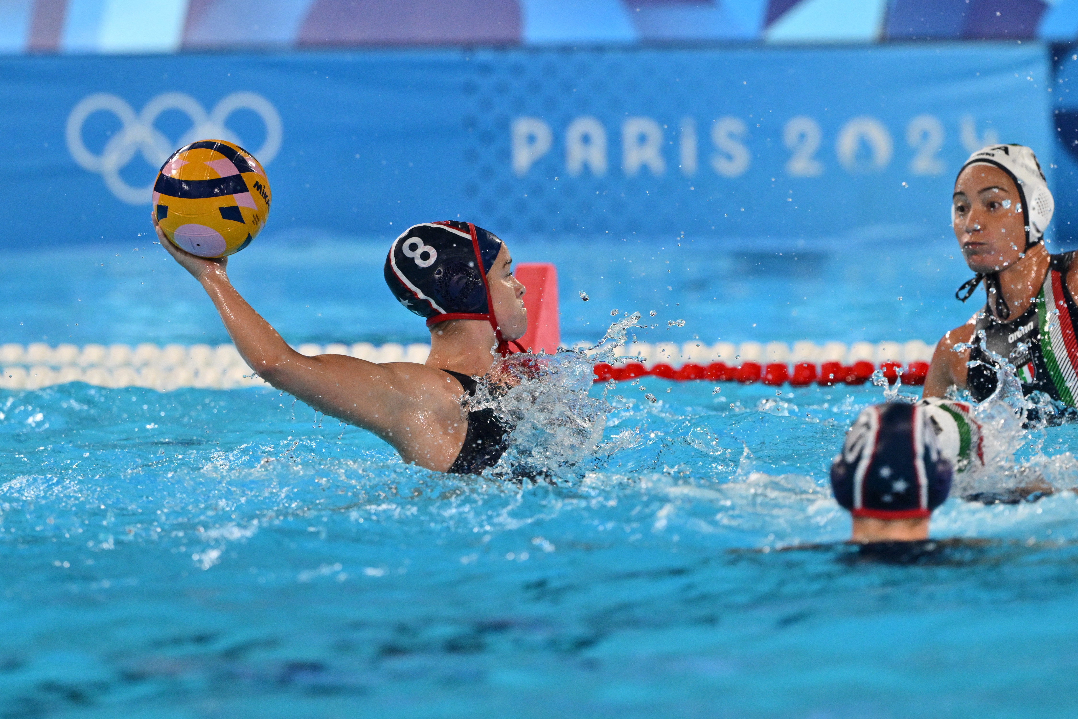 Watch Bay Area women’s water polo players help Team USA rout Italy