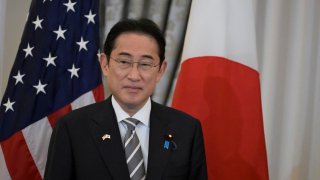 Japanese Prime Minister Fumio Kishida attends a State Department luncheon held in his honor in Washington, U.S., April 11, 2024. 