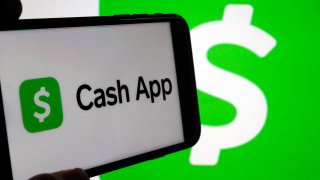 FILE – Cash App logos are seen on a phone screen, Sept. 8, 2023, in New York.