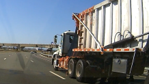 John Del Rio captured footage of the Darling Ingredients truck that spilled chicken parts along I-880 in May, and reported the truck's license plate to the California Highway Patrol