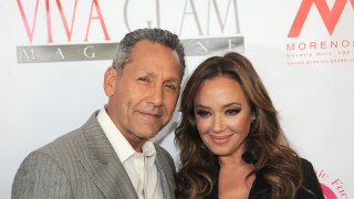 Actress Leah Remini and husband Angelo Pagan