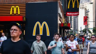 A McDonald’s fast-food restaurant in Manhattan, New York, on July 6, 2024.