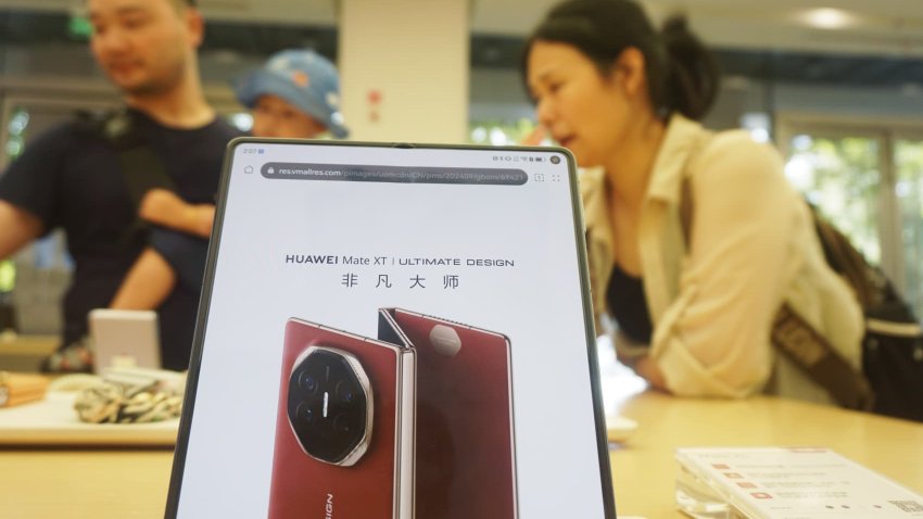 Huawei is planning to release a three-fold smartphone on Sept. 10, just hours after Apple’s scheduled new iPhone launch.