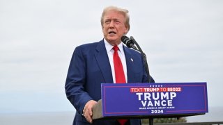 Former U.S. President and Republican presidential candidate Donald Trump speaks during a press conference at Trump National Golf Club Los Angeles in Rancho Palos Verdes, California, on Sept. 13, 2024.