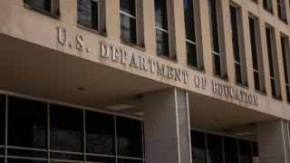 The US Department of Education building is seen on August 21, 2024 in Washington, DC. 