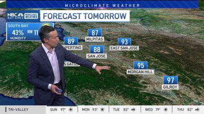 Forecast: cooler near the bay, valley heat continues