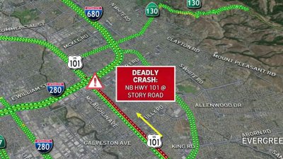 Pedestrian killed on Highway 101 in San Jose