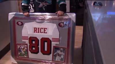 Jerry Rice, San Jose Sharks replace memorabilia stolen from Campbell restaurant