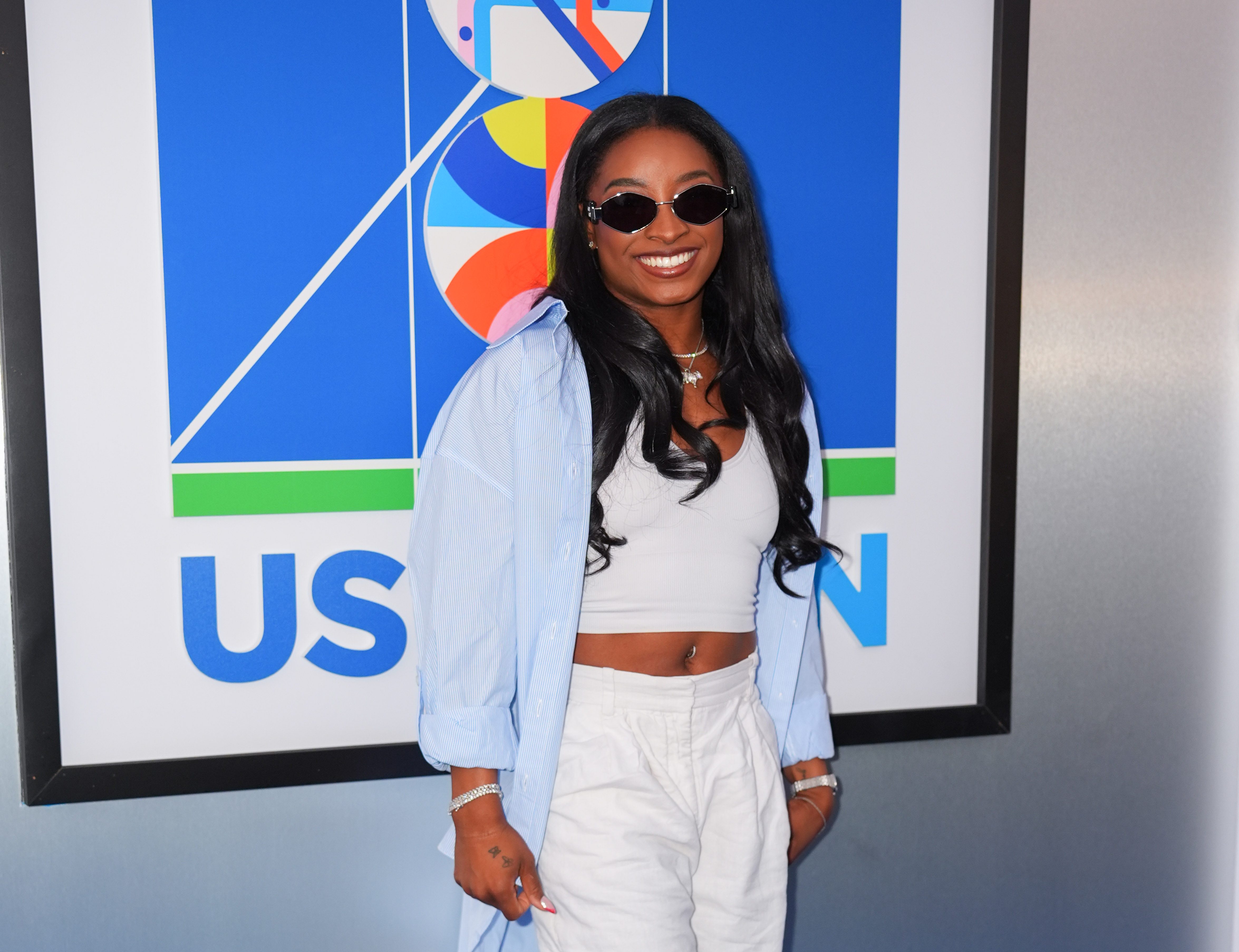 Simone Biles reveals dream doubles partner at 2024 US Open NBC Bay Area