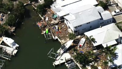  WATCH: Aerial images show Helene's trail of destruction in Florida