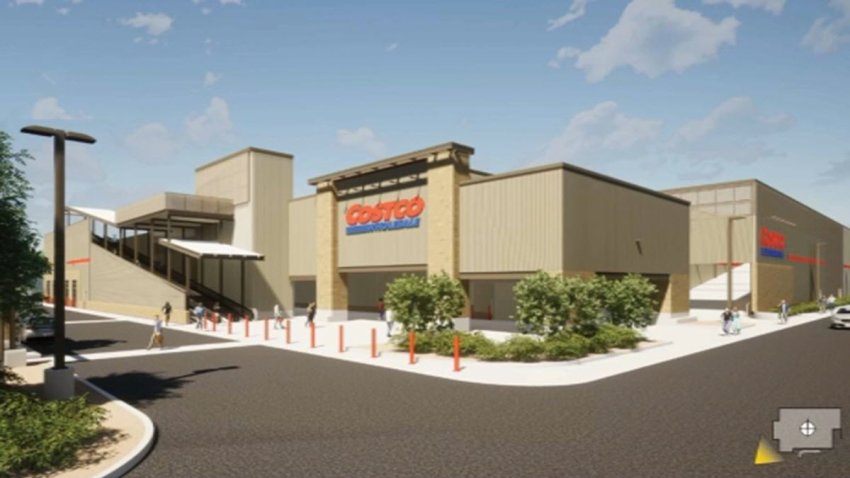 Rendering of proposed new Costco in West San Jose.