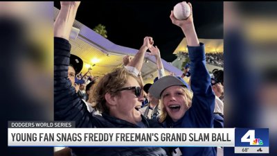 Meet the boy who caught Freddie Freeman's grand slam ball