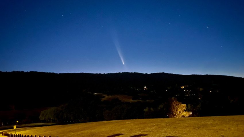 Comet Tsuchinshan-Atlas as seen from the Bay Area.