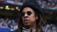 Jay-Z looks on prior to the UEFA Champions League 2023/24