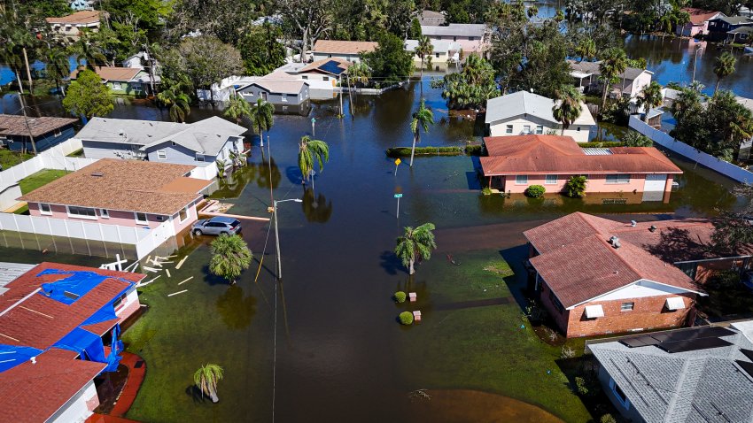 Neighborhoods are inundated in the aftermath of Hurricane Milton