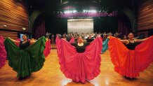 Members of the Luther Burbank Center for the Arts’ folklõrico dance troop.