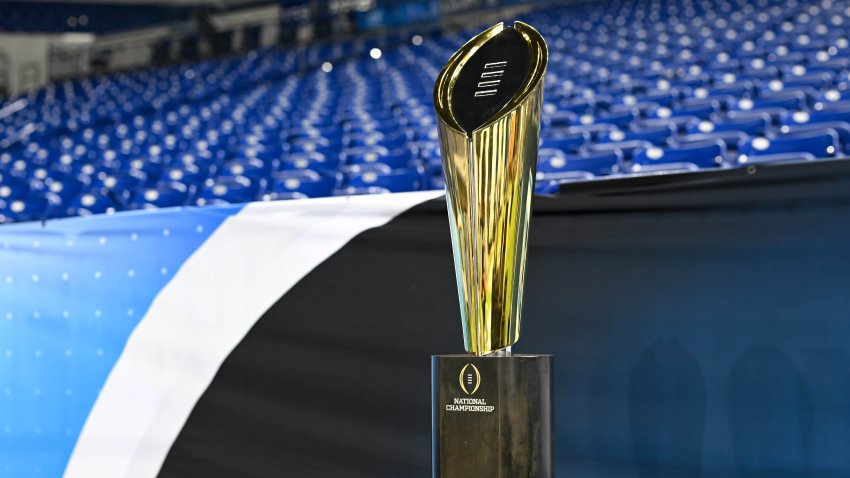 The College Football Playoff (CFP) Championship trophy