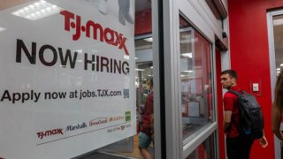 A Manhattan store advertises for new employees on July 05, 2024 in New York City.