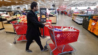 A man shops at a Target store in Chicago on November 26, 2024.