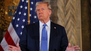 U.S. President-elect Donald Trump delivers remarks at Mar-a-Lago in Palm Beach, Florida, U.S., December 16, 2024.