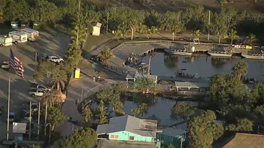 Authorities were responding after two airboats collided off Tamiami Trail in Collier County.