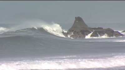 Dangerous waves hit California coast